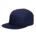 Navy blue cotton 5-panel camper baseball hat featuring a flat brim and soft crown - Size M (Fits 56-59cm Head Circumference) / Navy Blue