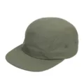 Olive green 5-panel flat brim skateboard hat for men, breathable summer baseball cap - Size M (56-59cm) / Green