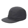 Dark grey 5-panel camper cap with flat brim, breathable synthetic fabric for skaters - Size M (56-59cm) / Gray