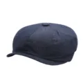 Berretto newsboy classico in denim blu scuro, cappello baker boy in stile vintage. - Taglia S (54-56cm) / Stile Denim / Blu navy