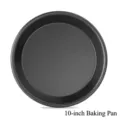 10 inch non-stick carbon steel round pizza baking pan for oven - 10-Inch Baking Pan