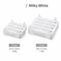 Professional milky white plastic clothes folding board available in small and large sizes - S / White