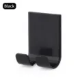 Schwarzer selbstklebender Rasiererhalter Mehrzweck-Wandhaken für das Badezimmer - 4.5cmx5.8cm / Schwarz