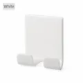 Weißer minimalistischer Klebehaken zur Rasiereraufbewahrung und Badorganisation - 4.5cmx5.8cm / Weiß