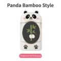 Süßer Bettlakenhalter Clip im Panda-Bambus-Design ohne Nadeln für das Bett - Panda Bambus / 1 Stück