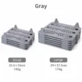 Set of two gray multi-functional clothes folding boards in small and large sizes for closet - S / Gray