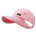 Casquette de baseball rose pour queue de cheval avec design ouvert pour femme l'été - 56-59cm / Rose
