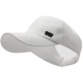 White empty top baseball cap for high ponytail sun protection sporty visor - DYJ Embroidery / 56-60cm / White