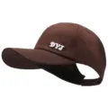 Brown ponytail baseball cap for women, soft top breathable cotton sun hat - DYJ Embroidery / 56-60cm / Coffee
