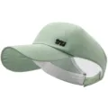 Minimalist light green high ponytail sun visor baseball cap for women's sports - DYJ Embroidery / 56-60cm / Light Green