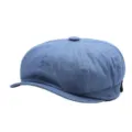 Berretto newsboy in denim blu per uomo e donna, cappello da pittore ottagonale stile vintage - Taglia S (54-56cm) / Stile Denim / Blu