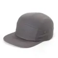 Cappellino camper classico a 5 pannelli in cotone grigio scuro con visiera piatta, stile - Grigio scuro