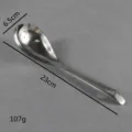 Professional stainless steel soup spoon with 23cm length and 107g weight dimensions - Style B Soup Spoon / 1 Piece