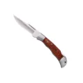 Navaja clásica plegable de camping con hoja de acero inoxidable y mango de madera. - 16cm Pequeño