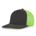 Gorra trucker bicolor gris carbón y verde neón con rejilla transpirable para el sol - 56-60cm / Gris Verde Neón