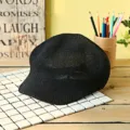 Cappello ottagonale in rete nera traspirante per protezione solare estiva quotidiana - Taglia Unica (56-58cm) / modello 3 / Nero