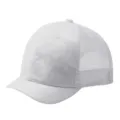 White camouflage mesh trucker hat featuring a short brim and breathable mesh back - 55-59cm (Adjustable) / White Camouflage Half Mesh 3cm Brim