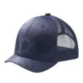 Dark blue camouflage mesh baseball cap with short brim for outdoor breathability - 55-59cm (Adjustable) / Navy Camouflage Half Mesh 3cm Brim