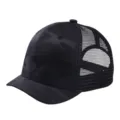 Breathable black camouflage mesh baseball cap with a stylish short brim for outdoor sports - 55-59cm (Adjustable) / Black Camouflage Half Mesh 3cm Brim