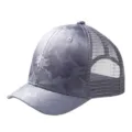 Breathable grey camouflage short brim mesh trucker hat for outdoor sports activities - 55-59cm (Adjustable) / Gray Camouflage Half Mesh 4.5cm Brim