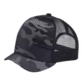 Breathable short brim camouflage mesh baseball cap with dark camo pattern for summer outdoor - 55-59cm (Adjustable) / Snow White Camouflage Full Mesh 3cm Brim