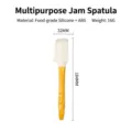 Spatola multiuso per marmellata in silicone alimentare con manico giallo lunga 184 mm - Imballaggio in sacchetto / Giallo