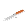 Professional 26cm stainless steel offset spatula with wooden handle for cake frosting - 6-Inch Offset