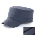 Berretto militare grigio ad asciugatura rapida per uomo con schiena chiusa e fodera morbida - 57cm / Stile Invernale (Fodera in Pile) / Grigio