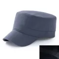 Berretto militare grigio ad asciugatura rapida da uomo con fodera in rete traspirante - 57cm / Stile Estivo (Fodera in Rete) / Grigio