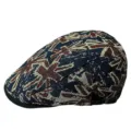 Stylish British style jacquard flat cap with Union Jack pattern in navy blue and red - Union Jack - Navy Blue