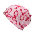 Berretto rosa con stampa a nastro rosa per primavera e autunno, simbolo di consapevolezza. - Adatto per circonferenza testa 55-60cm / Stile Stampa Nastro All-over Rosa Chiaro (Stile 1-Colore 5)
