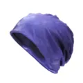 Berretto slouchy tie-dye viola per uomo e donna, fascia per capelli e scaldacollo multiuso - Adatto per circonferenza testa 55-60cm / Stile Tie-Dye Viola (Stile 7-Colore 4)