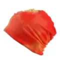 Cappello berretto tie-dye multifunzionale in rosso e arancione vivace per uomo e donna - Adatto per circonferenza testa 55-60cm / Stile Tie-Dye Rosso e Giallo (Stile 8-Tie-Dye Giallo)