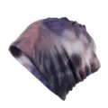 Berretto slouchy con motivo tie-dye alla moda nei toni del viola e del blu per stile unisex. - Adatto per circonferenza testa 55-60cm / Stile Tie-Dye Misto Viola Blu (Stile 8-Tie-Dye Viola)