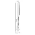 Elegante cuchillo para carne plateado estilo palacio, 232 mm de largo y 95 g de peso - Cuchillo para Pastel / Plateado