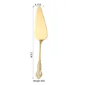 Pala para tartas dorada estilo palacio con relieve vintage 23cm largo 46g peso medidas - Pala para pasteles / Dorado