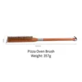 Brosse de nettoyage pour four à pizza 63,5cm avec poils en cuivre et manche en hêtre - Brosse à Pizza en Hêtre
