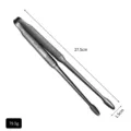 Professional 27.5cm 304 stainless steel food tongs with weight and size details - Matte Black Style / Large (27.5cm) / Black