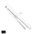 Spec view of 24cm SUS 304 stainless steel food tongs weighing 70.5g for BBQ - Basic Food Tongs / Small (24cm) / Natural