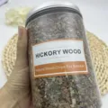 Virutas de nogal natural en tarro para ahumado de alimentos gourmet y sabor BBQ - Hickory Manzana / Botella Grande de 250g