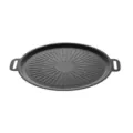 Poêle à griller coréenne antiadhésive avec revêtement en pierre Maifan et poignées - 27CM (Version Épaissie)