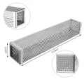 12-inch stainless steel square mesh smoker tube for BBQ fruit wood pellets - 30.5cm Large Square Smoker Box