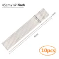 10er-Pack 45cm Edelstahl-Grillspieße flach für Outdoor-BBQ - 45cm (10 Stück)