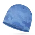 Ademende mesh fietsmuts met blauw camouflagepatroon voor buitensporten in de zomer - 54-58cm Hoofdomtrek / Blauwe Camouflage