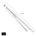 304 Stainless steel food tongs for BBQ and steak, length 27.5cm - Basic Food Tongs / Large (27.5cm) / Natural