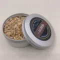 Virutas de madera de aliso natural premium en lata para ahumar cócteles y barbacoas - Madera de Aliso / Paquete de 45-50g (75x35mm)