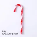Christmas red and white plastic candy cane ornament for festive party and home decoration - Red and White (Flat Strip)