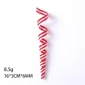 Red and white spiral glitter candy cane Christmas ornament for tree hanging decoration - Spiral Candy (Red & White Glitter) / 16cm