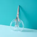 Forbici multiuso in acciaio inossidabile con eleganti manici trasparenti moderni - Manico trasparente / Taglia S