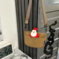 Casual χακί καφέ ελαφριά νάιλον τσάντα χιαστί με άνετο φαρδύ ιμάντα για καθημερινή χρήση - Καφέ